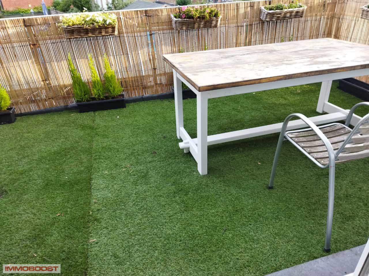 foto van inrichting terras door huurder